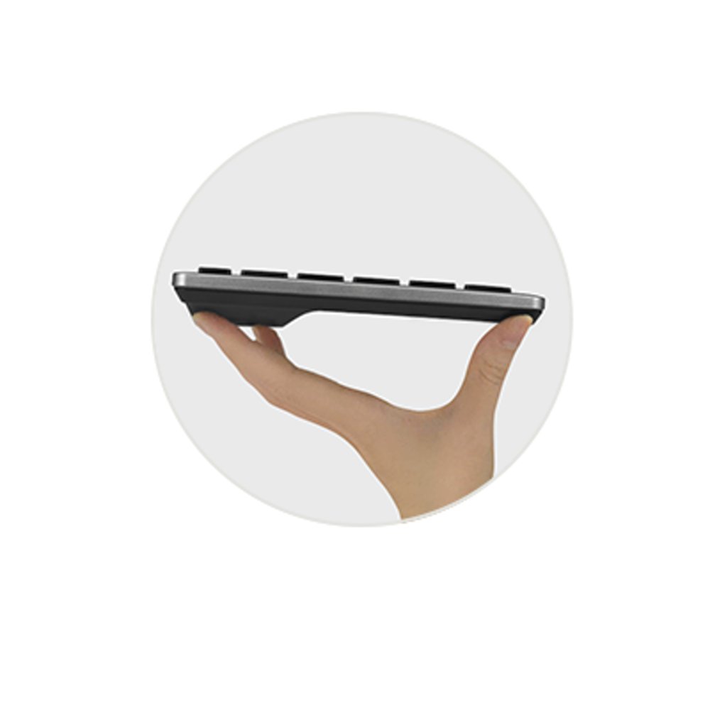 Diseño compacto y portátil del teclado Kensington KB435 EQ